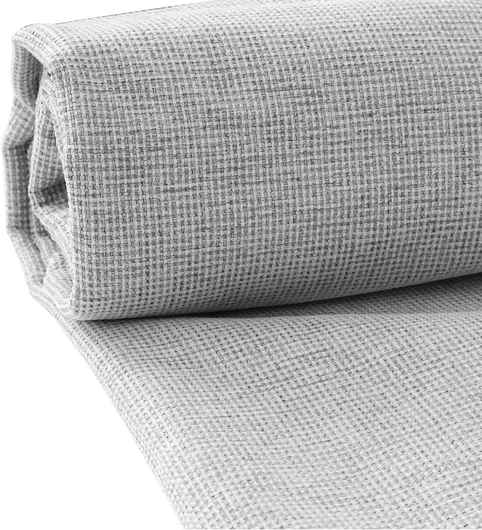 Suitable for Home Furniture Interior Decoration Fabric, coarse Texture Thickened Linen, Excellent Breathability, Handmade DIY Material (Light Gray, 1 Yard pre Cut)