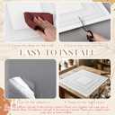 Nuanchu 40 Pcs 15.7 x 15.7 Inch Foam Ceiling Tiles Covered 68.8 Sq. ft, Self-Adhesive Ceiling Cover, Peel and Stick Wall Panel, Waterproof Wallpaper DIY for Bedroom, Home Decor(Frame)