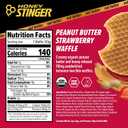 Honey Stinger Organic Peanut Butter Strawberry Waffle, Energy Stroopwafel for Exercise, Endurance and Performance, Sports Nutrition for Home & Gym, Pre & During Workout, 16.96 Ounces (Pack of 16) (EXP 04/14/26)