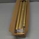 Gold Shower Curtain Rod 31-79 Inches Non-Slip Shower Rod Tension Mounted No Drill Shower Curtain Rods Spring Tension Rod Adjustable Tension Curtain Rod for Windows Bathroom