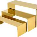 Bag Display Stand Set 3, Gold Purse Display ,Stainless Steel Heavy Duty Handbag Display Stand Shoe Rack For Wallets, Bags, Shoes, Perfume, Jewelry  Boutique & Retail Countertop Display