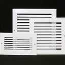 HVAC Premium 10'' X 10'' Aluminum Return Grille - Easy Air Flow - Linear Bar Grilles [Outer Dimensions: 11.875 X 11.875]
