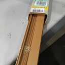 Cordless Light Filtering Mini Blind, 28 x 64 in, Woodtone