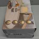 UMEXUS 10 Small Ceramic Cordless Table Lamp with Timer, Dimmer, Linen Shade, Remote Control, Rechargeable Battery Light for Patio Nightstand Kitchen Counter Living Room Side Table, Bulb Included (10"H Mini - Rope accent design)