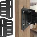 Linone 2PCS Heavy Duty Bed Frame Adapter/Connector Plate for Headboard and Footboard, Adjustable Metal Frame Modification Brackets
