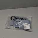 QINSEN Women's Sexy Square Neck Bodysuit Long Sleeve Double Lined Shirt Tops (Medium, County Blue)