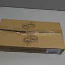 Elevated Cat Bowl, Raised Cat Food and Water Bowl Set for Indoor Cats, Splash Proof with 2 Stainless Steel Pet Food Bowls for Cats and Puppies, Whisker Fatigue and Dishwasher Safe - White