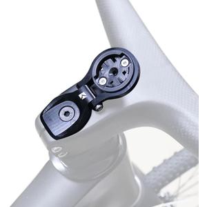 XBERSTAR Bike Computer Stem Top Cap Mount Holder Bike Headset Top Cap Stem Headset Cap Cover Computer Mount for Garmin Wahoo GPS (Black)