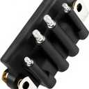 ​​NEWHOW Ignition Coil 583740 for Johnson Evinrude 2-225HP Outboard 1987-2006, Dual Plug Wire Coil Replaces 0583740, 18-5170, 183-3740, Fits 2-15HP 28-50HP 75-115HP V4 135-225HP V6 Looper