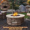 Skyflame Stainless Steel Venting Panel for Masonry Fire Pits and Outdoor Kitchens 15-Inch by 4-1/2-Inch