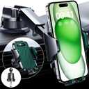 VANMASS [True Military-Grade] Car Phone Holder [Strongest Suction & Clip] Cell Phone Mount for Dashboard Windshield Vent Truck Accessories Cradle Dash Stand for iPhone 15 14 13 12 Android,Green
