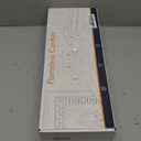 Homemory Gray Flickering Flameless Candles, Battery Operated Acrylic LED Pillar Candles with Remote Control and Timer, Halloween Decor, Set of 5