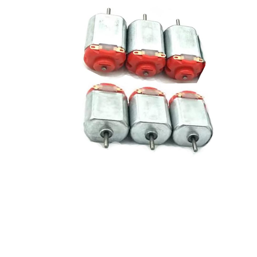 1.5-3V 15000RPM DC Micro Motor 130 Mini Motor Electric Motor Round Shaft for RC Boat Airplane Toys Model DIY Hobby Science Projects- (6 PCS)