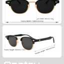 Onrtry Classic Polarized Sunglasses for Men Women Semi-Rimless Frame Sun Glasses Fashion Retro Designer Shades