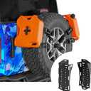 Hooke Road 2PCS Universal Fit Gas Can Spare Tire Mount Brackets, Quick Release Camping Tool Storage Racks for Rotopax Fuel Can, Water Tanks, Offroad Accessory