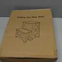 2-Step Folding Stool, Non-Slip Folding Step Stool Plastic Steps Ladder, Portable Bedside Step Stool, Hold up to 300 lbs, Lightweight & Foldable Step Ladder for Kitchen Toilet Office Home RV-Black