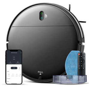 Robot Vacuum and Mop Combo, 2 in 1 Mopping Robot Vacuum Cleaner with Schedule, Wi-Fi/Voice/App, Strong Suction, Easy of Use, Self-Charging Robotic Vacuum, Slim, Ideal for Hard Floor, Pet Hair, Carpet