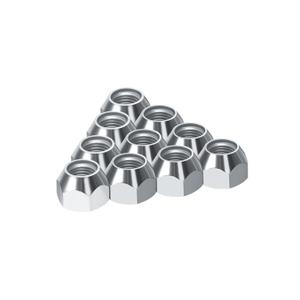 1/2-20 Lug Nuts for Trailer, Open End Acorn Lug Nuts for 1/2" Wheel Lug Studs On Boat Trailer Tires RV Truck Tire Bolt Golf Cart, 10 PCS Zinc Plated Heat Treatment Wheel Nut, OEM Updated Anti Rust