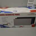 4 PCS Fabric Acoustic Panels,24''x12''x2'' Sound Proof Panels for Walls,Acoustic Wall Panels, Self-adhesive Soundproof Wall Panels for Echo Absorption for Home Studio Office (Grey)