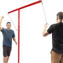GoSports Tower 5 Giant Ring Swing Versus Game for Adults and Family - Hook and Ring Outdoor Yard Game