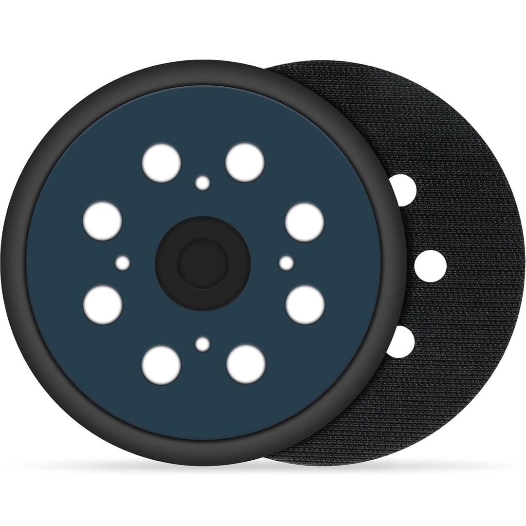 2 Pcs 5 Inch Sander Replacement Pads 8 Hole Hook and Loop mit 4 Screw Hole for Random Orbital Sander