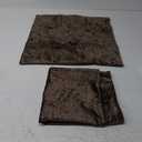 2 Chocolate Brown Decorative Throw Pillow Covers 22x22 Cozy Soft Chenille Accent Vintage Square Couch Pillow Covers for Home Decor Bed Sofa Living Room