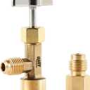 Orion Motor Tech R134a Can Tap, Puncture Style R134a Refrigerant Dispenser with Tank Adapter for 1/4" and 1/2" AC Charging Hoses for Refilling Automotive Truck SUV and Other Air Conditioning Systems