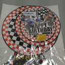 2 Pack Race Cars Cupcake Stands Birthday Party Supplies, 3-Tier Two Fast Racing Car Cardboard Cupcake Holder Dessert Display, Cars Wheels Birthday Decorations