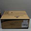 ZMISHIBO 52 Inch Ceiling Fan with Light, App&Remote Control, Flush Mount Low Profile, Dimmable 20W LED Light, Quiet Reversible Motor for Bedroom, Living Room, Apartment, Black