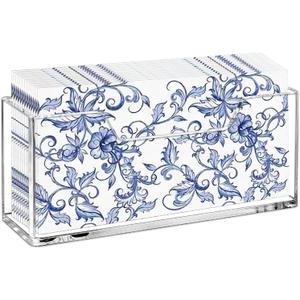 LveSunny Acrylic Napkin Holder, Vertical Splash-Proof Guest Towel Holder, Acrylic Napkin Holder for Bathroom Tissue Dispenser for Home, Kitchen, Restaurant, and Hotel