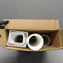 3 pack Flexible Rain Gutter Downspout Extensions,Drain Downspout Extender,Gutter Extension Flexible,Down Spout Drain Extension Pipes,Extendable from 21 to 60 Inches (3pcs white)
