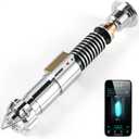 CUSTOM SABER Sensitive Smooth Swing Xenopixel 3.0 Light Saber with 34 Set Sound Fonts, Motion Control Light Saber, Rechargeable, Infinite Color Changing Luke V2 Toy Tool