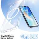 TORRAS Magnetic Slim Fit for iPhone 16e Case 6.1'' 2025, Ultra-Thin 16e Case Compatible with MagSafe, Lightweight Matte Anti-Scratch Hard PC Cover Phone Case for iPhone SE OriginFit, Clear