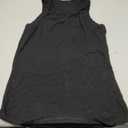 CHICME Women Built-in Bra Tank Tops Sleeveless Casual Shirts Racerback Ribbed Fitted Tank Tops (Black, L)