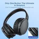 2025 Upgrade Wireless TV Headphones,No Volume Button Design Headsets for Seniors,TV Headphones with Strong Signal Transmitter,Plug and Play,No Audio Delay,Compatible with All TVs (Optical/AUX/RCA/USB)