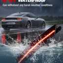 Rear Red LED Side Marker Lights for Ford Mustang 2024+, Smoke Lens Side Reflectors Lamps for Mustang Gen7/S650 2024 2025 Accessories(Rear,2PCS)