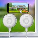  2K Window Security Camera for Home, AI Human Detection, Real-Time Alerts, Smart AI Color Night Vision, 2-Way Audio, 2.4/5GHz WiFi, Alexa Compatible, Indoor/Outdoor Monitoring, 2 Pack