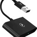 Wireless CarPlay Adapter, 2024 Upgrade CarPlay Wireless Adapter for OEM Wired CarPlay Cars, Fastest and Most Stylish Dongle, Convert OEM Wired to Wireless CarPlay, Plug & Play