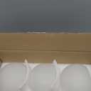 3 Pack White Frost Glass Shade Replacements, Globe Glass Lamp Shade Covers for Light Fixtures, 1.65 Inch Fitter Globes Lampshades for Wall Sconces Chandelier Pendant Lights Bath Vanity Lights