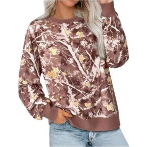 PRETTYGARDEN Graphic Sweatshirts for Women Crewneck Floral Print Long Sleeve Pullover Y2K Tops 2026 Fall Casual Cute Clothes (Large)