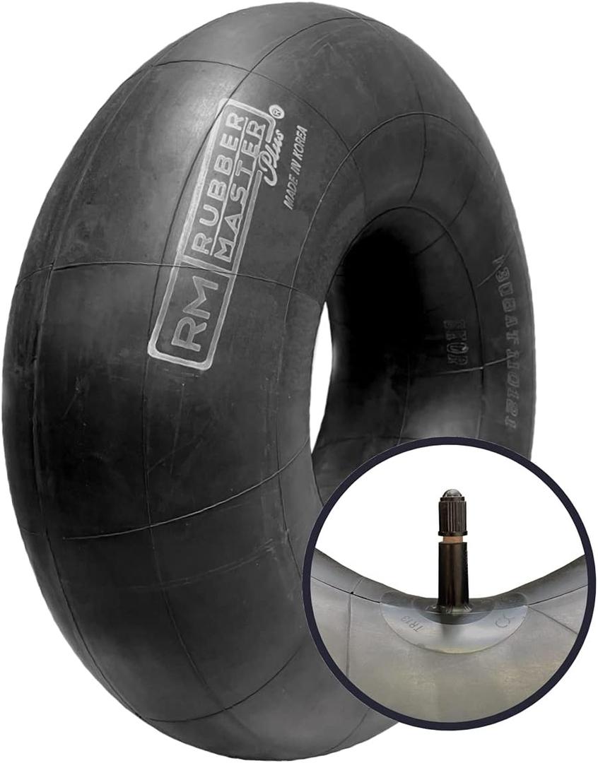 Rubber Master 18x8.50-8 18x9.50-8 Lawn Mower Tractor Tire Inner Tubes with a TR13 Short Rubber Valve Stem