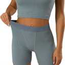 LICOBOD Casual Workout Sets 2 Piece Outfits for Women Ribbed Crop Tank Top High Waist Yoga Leggings Lounge Wear Tracksuit