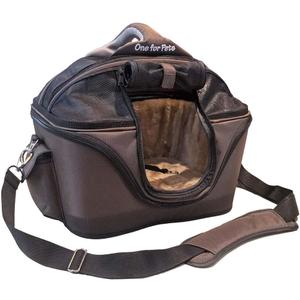 The Deluxe Cozy Pet Carrier, Brown, Mini (16.5"L x 12.5"W x 11.5"H)