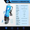 1200 W Electric Hydraulic Hole Punch Hydraulic Hole Punching Tool Metal Punch Compatible with Steel Copper Aluminum Iron Alloy (Base Version)