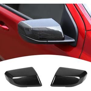 for Colorado Outside Mirror Cover Trim Caps for Chevrolet Colorado/GMC Canyon 2023 2024 up Black Carbon Fiber Grain Exterior Accessories 2pcs