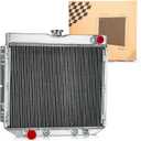 Aluminum 3 Rows Radiator For 1967-1970 Ford Mustang Falcon Torino, 1966-1973 Mercury Cougar, 1971-1977 Ford Maverick