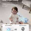 JISULIFE Clip On Stroller Fan 2026-Baby Cool Helper: Smart 120° Auto Oscillation with 100 Speeds, 21H Super-Long Battery, Portable Baby Fan for Crib, Stroller & Bedroom, Gift for Moms-Blue