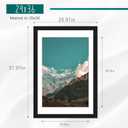 Picrit 24x36 Picture Frame 3 Pack, Black Poster Frame, Display Poster 20 x 30 with Mat or 24 x 36 without Mat for Horizontal or Vertical Wall Mounting