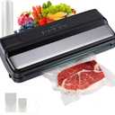 Kweete Vacuum Sealer Machine, 85kPa Powerful Food Vacuum Sealer for High-Speed Continuous Working 8-in-1 Automatic Food Sealer Set with External Vacuum System, Including Vacuum Bags & Accessory Hose