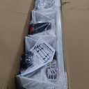 Van Roof Ladder Rack, 3 Adjustable Crossbars (48"-67") with Rain Gutter Mounts, Compatible with Chevy Express 1500/2500/3500 and GMC Savana Cargo Vans